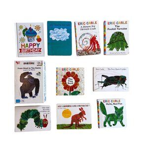 Eric Carle Board Book & From Head to Toe Game Bundle